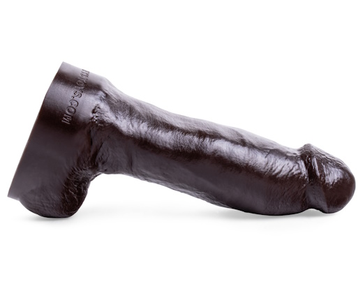 Side view of the BBC Dildo, highlighting detailed texture and thick, sculpted shaft for deep and fulfilling pleasure.